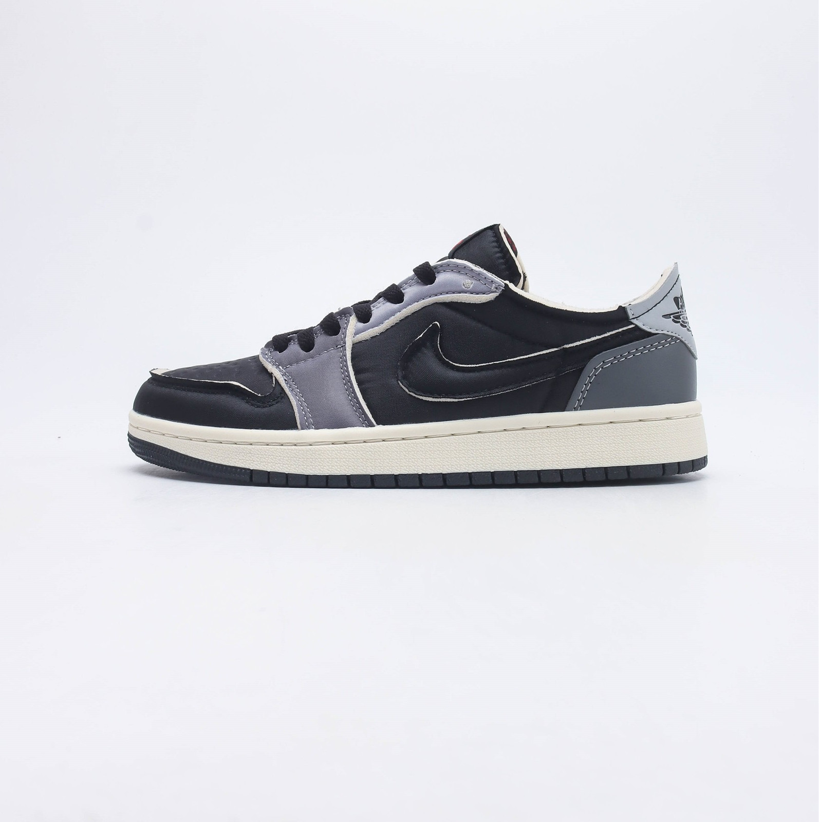 Men's Running Weapon Air Jordan 1 Black/Grey Shoes 480 Men's Running Weapon Air Jordan 1 Black/Grey Shoes 480